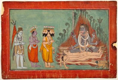 1600px-Shiva,_Vishnu,_and_Brahma_Adoring_Kali,_ca._1740,_Basohli,LACMA